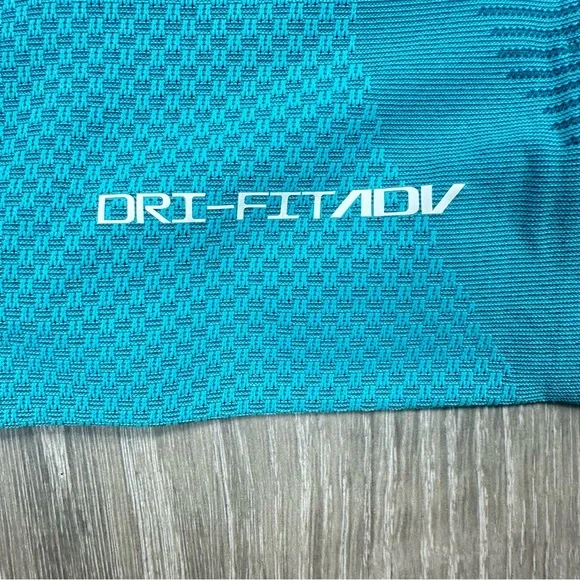 Men’s Nike Dri-Fit ADV Tour Camo DR5312-381 Teal Polo Golf Shirt Size Large - Picture 12 of 12